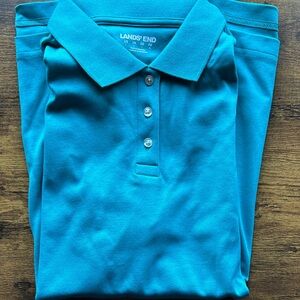 Lands' End Uniform | Vibrant Teal Polo Shirt